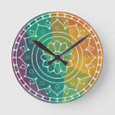 Recherche de mandalas horloges Arc en ciel