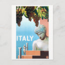 Recherche de vins italiens cartes postales Vintage
