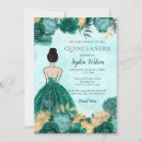 Zoek naar turquoise quinceanera uitnodigingen Glitter