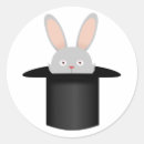 Recherche de lapin autocollants Magicien