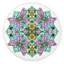 Recherche de mandala bleu boutons et poignées de porte Violet