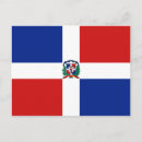 Recherche de la république dominicaine cartes postales Drapeau