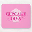 Recherche de cupcakes tapis souris Illustration