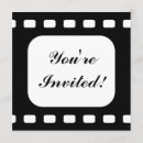 Recherche de bande de film invitations Blanc