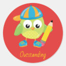 Zoek naar rode uil stickers Vogel