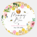 Recherche de fleurs de maman autocollants Baby shower d'abeilles