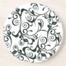 Recherche de art baroque dessous de verres Noir