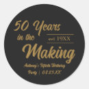 Recherche de 50th birthday autocollants Élégant