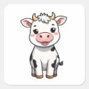 Recherche de vache kawaii autocollants Animal