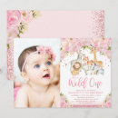 Recherche de giraffe 1ans anniversaire invitations Safari