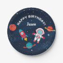 Recherche de fusée assiettes en papier Fête d'anniversaire
