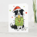 Recherche de border collie vœux cartes Amusant