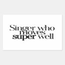 Recherche de chanteuse autocollants Chanteur