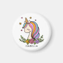 Recherche de licorne magnets Girl