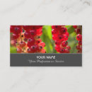 Recherche de fruit rouge cartes visite Customer