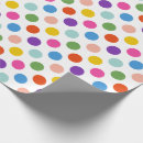 Recherche de grand pois papier cadeau Coloré