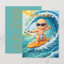 Recherche de surfeurs invitations Baby boy