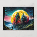 Recherche de mondes imaginaires cartes postales Coloré