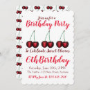 Recherche de cherry anniversaire invitations Rouge