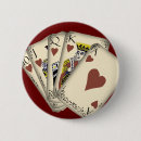 Zoek naar speelkaarten buttons Hart