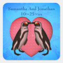 Recherche de pingouin mariage autocollants Mignon