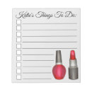 Recherche de ongle blocsnotes Rouge