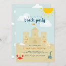 Recherche de château de sable invitations Soleil
