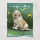 Recherche de golden retriever anniversaire cartes Chiot
