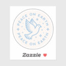 Zoek naar vrede duif stickers Kerstmis