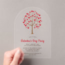 Recherche de arbre rouge invitations Aquarelle