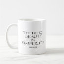 Recherche de simplicité tasses Écriture