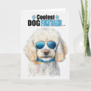 Recherche de caniche standard vœux cartes Dog