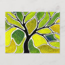 Recherche de arbre jaune cartes postales Vert
