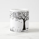 Recherche de arbre noir et blanc tasses Arbres