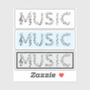 Recherche de musical autocollants Noir