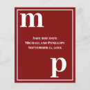Recherche de grenat rouge invitations Minimaliste