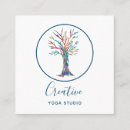 Recherche de arbre élégant cartes visite Professeur de yoga