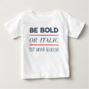 Recherche de types bébé tshirts Typographie