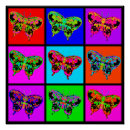 Recherche de papillon psychédélique posters Moderne