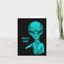 Recherche de aliens verts vœux cartes Extraterrestre