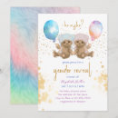 Recherche de bears gender reveal invitations Pour elle