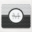 Recherche de pois noir et blanc tapis souris Moderne