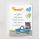 Recherche de vintage truck invitations Baby