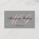 Recherche de monogrammes faits sur commande cartes visite Customer