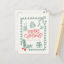 Recherche de noël mignon cartes postales Rétro