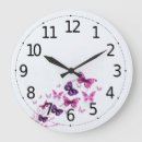 Recherche de murale pourpre horloges Aquarelle