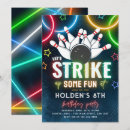 Recherche de bowling fait sur commande invitations Fête d'anniversaire de bowling