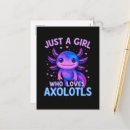 Recherche de fille kawaii cartes postales Axolotl