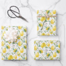 Recherche de motif de citron papier cadeau Agrumes