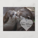 Recherche de amour de loutre cartes postales Pour elle